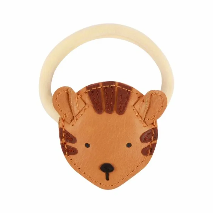 Donsje Amsterdam Accessories Baby Josy Classic Hair Tie Camel Classic Leather
