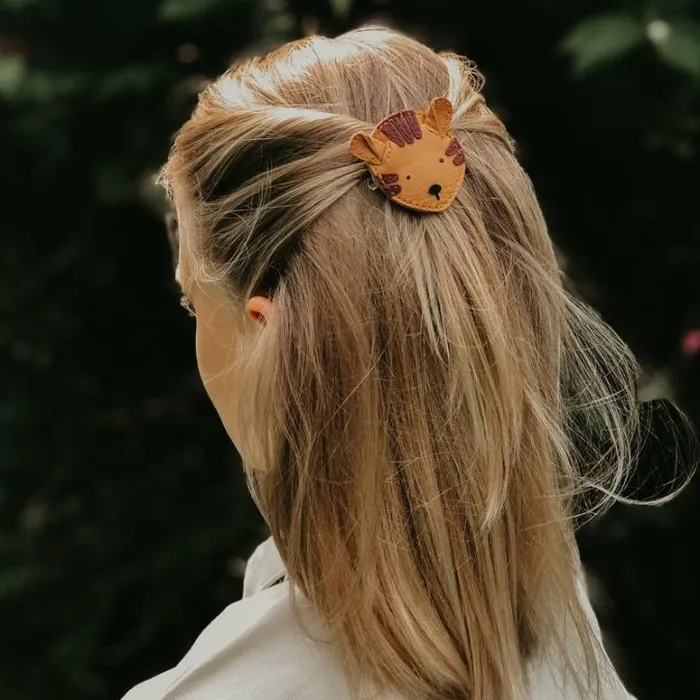 Donsje Amsterdam Accessories Baby Josy Classic Hair Tie Camel Classic Leather