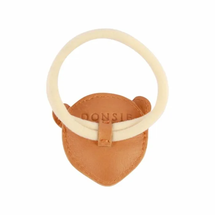 Donsje Amsterdam Accessories Baby Josy Classic Hair Tie Camel Classic Leather