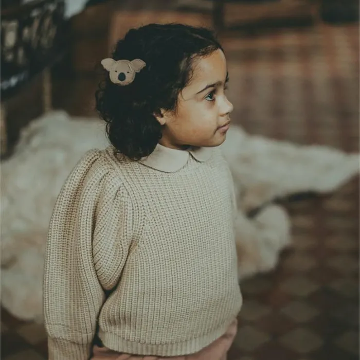 Donsje Amsterdam Accessories Baby Josy Classic Hair Tie Truffle Nubuck
