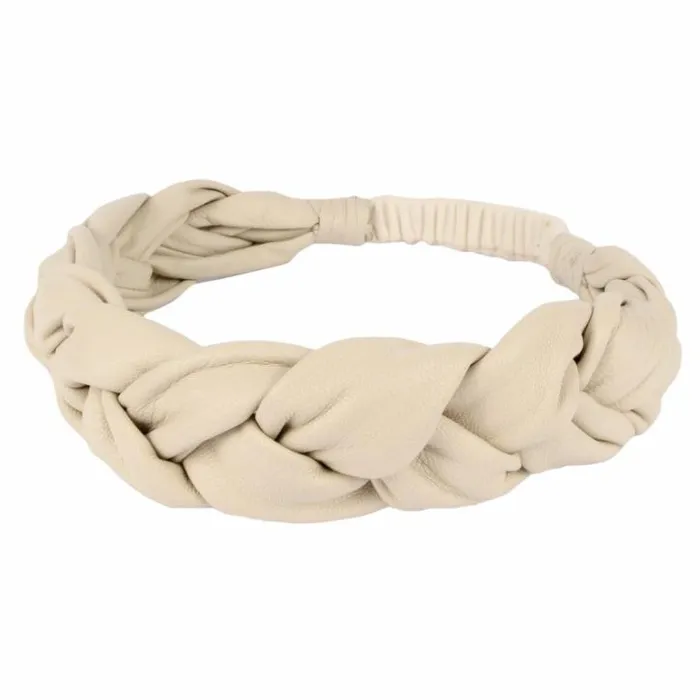Donsje Amsterdam Accessories Baby Senzay Headband Cream Sheep Leather