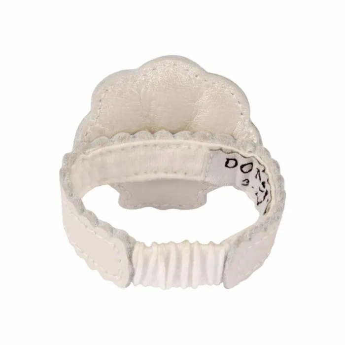 Donsje Amsterdam Accessories Baby Zaza Bracelet Off White Metallic Leather