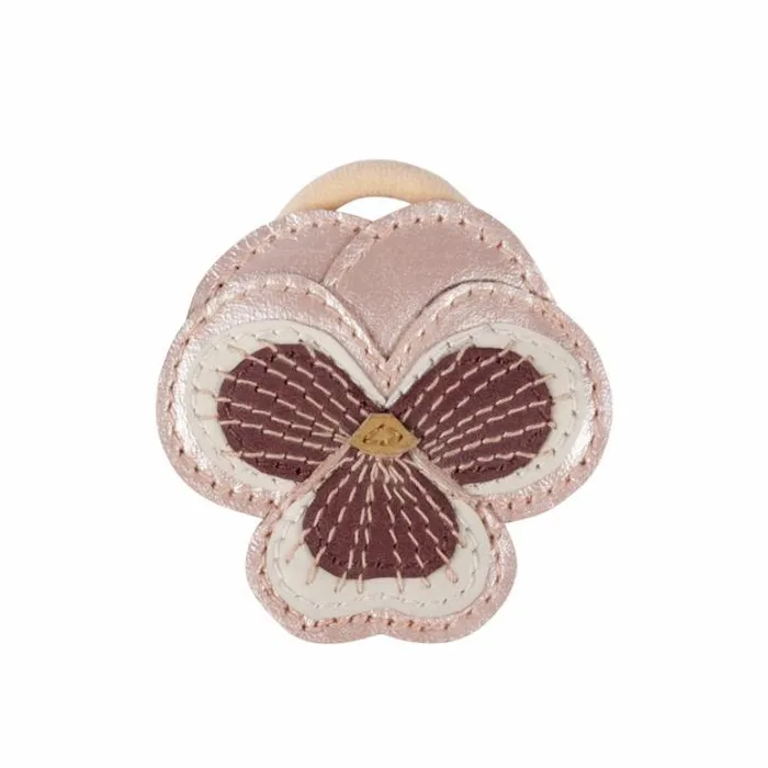 Donsje Amsterdam Accessories Baby Zaza Fields Hair Tie Rose Metallic Leather