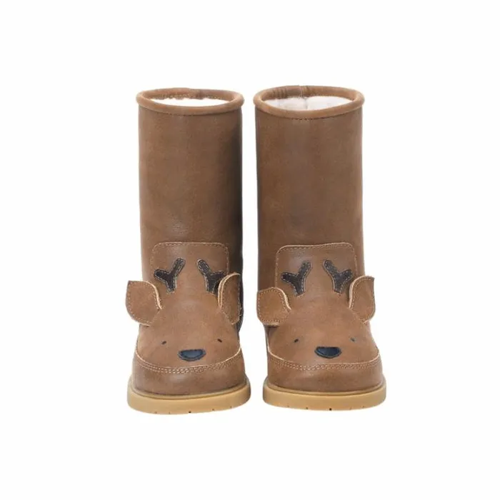Donsje Amsterdam Animal Styles Boys Wadudu Special Boots Chestnut Leather