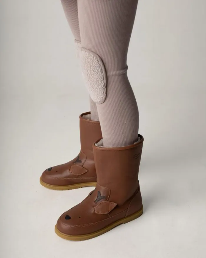 Donsje Amsterdam Animal Styles Boys Wadudu Special Boots Chestnut Leather