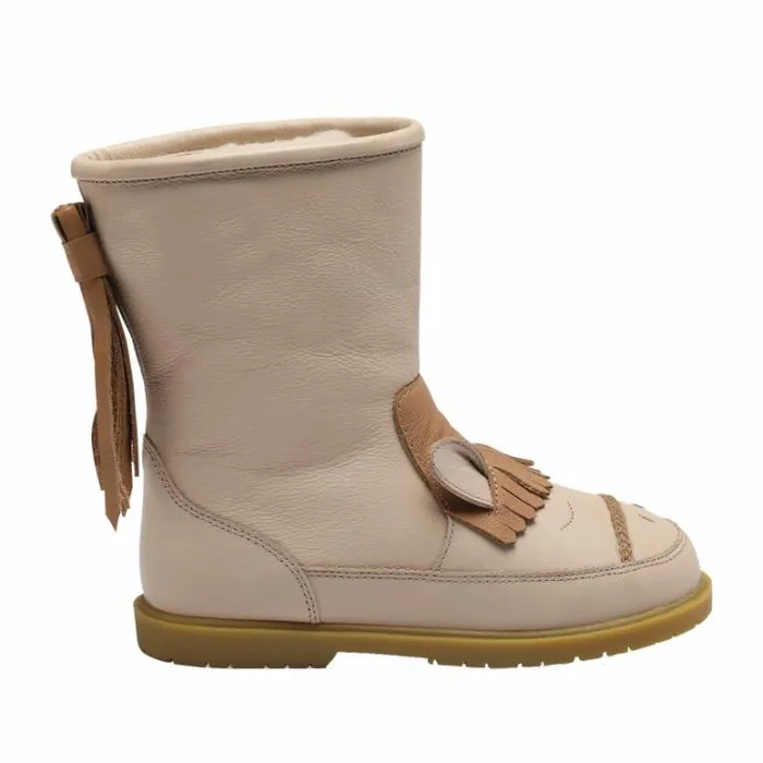 Donsje Amsterdam Animal Styles Boys Wadudu Special Boots Ivory Leather