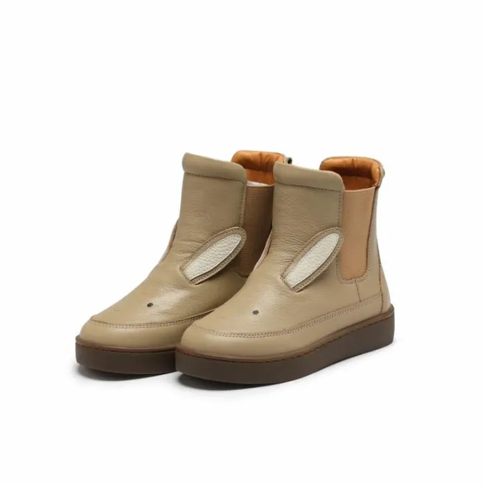 Donsje Amsterdam Animal Styles Girls Thuru Classic Boots Taupe Leather