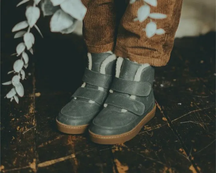 Donsje Amsterdam Ankle Boots Boys Clenn Boots Petrol Leather