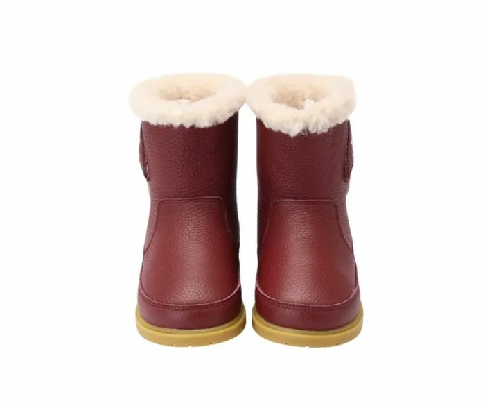 Donsje Amsterdam Ankle Boots Girls Dusk Burgundy Leather