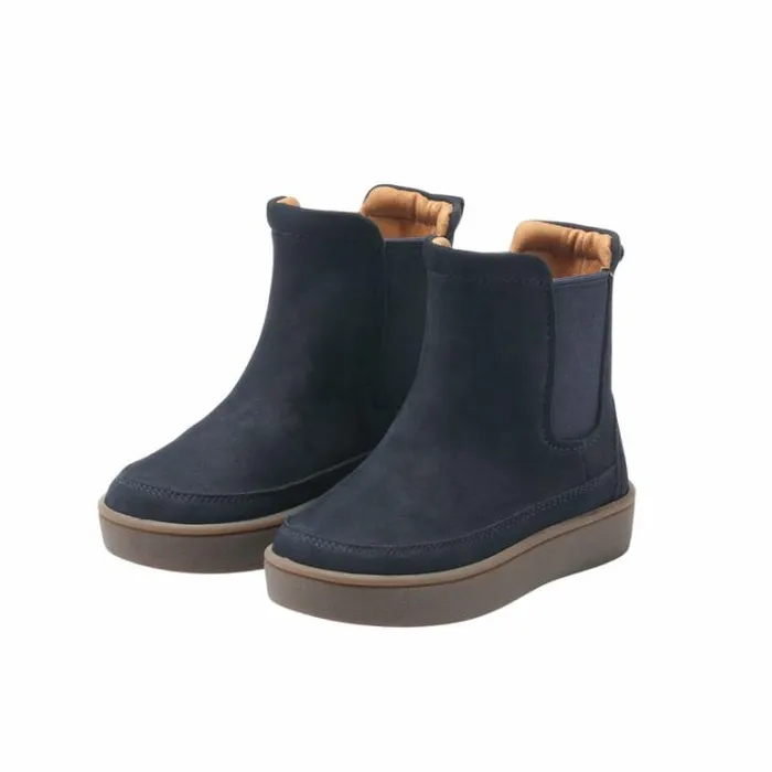 Donsje Amsterdam Ankle Boots Girls Ojeh Boots Navy Nubuck