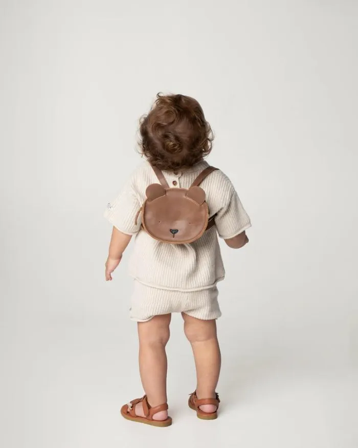 Donsje Amsterdam Backpacks Boys Kapi Classic Backpack Cognac Classic Leather