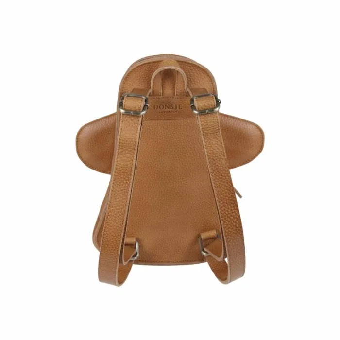 Donsje Amsterdam Backpacks Boys Snoo Schoolbag Toast Grain Leather
