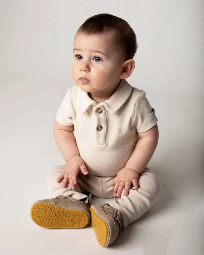 Donsje Amsterdam Bodysuits and Playsuits Baby Qoli Bodysuit Macaroon