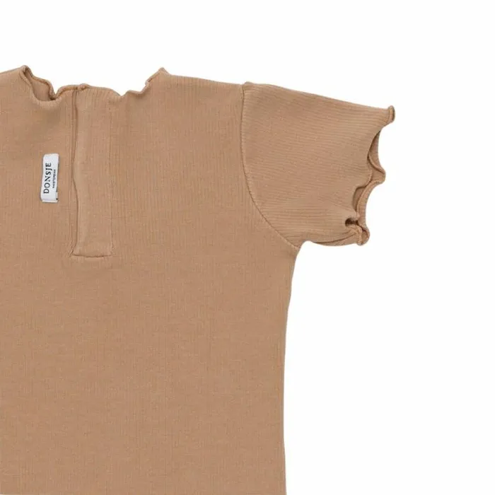 Donsje Amsterdam Bodysuits and Playsuits Baby Vajn Bodysuit Hazelnut Blush
