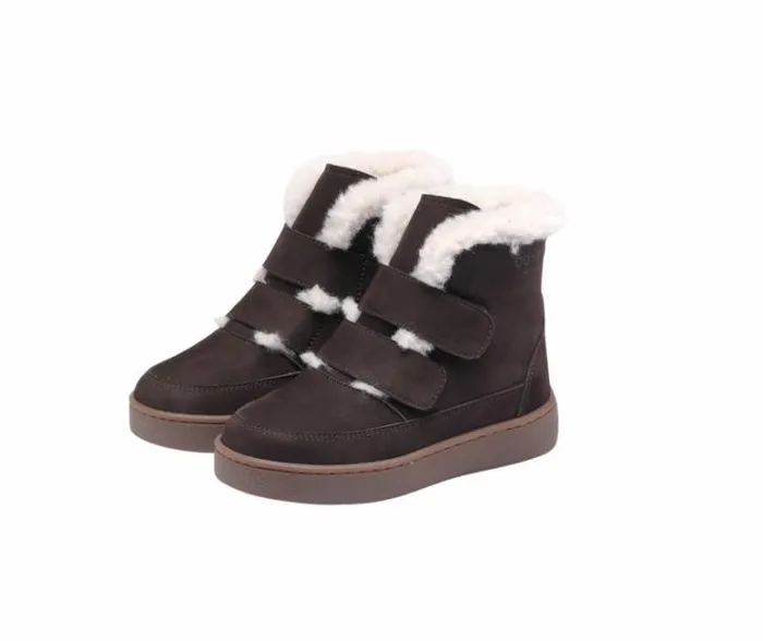 Donsje Amsterdam Boots Boys Clenn Boots Dark Brown Nubuck