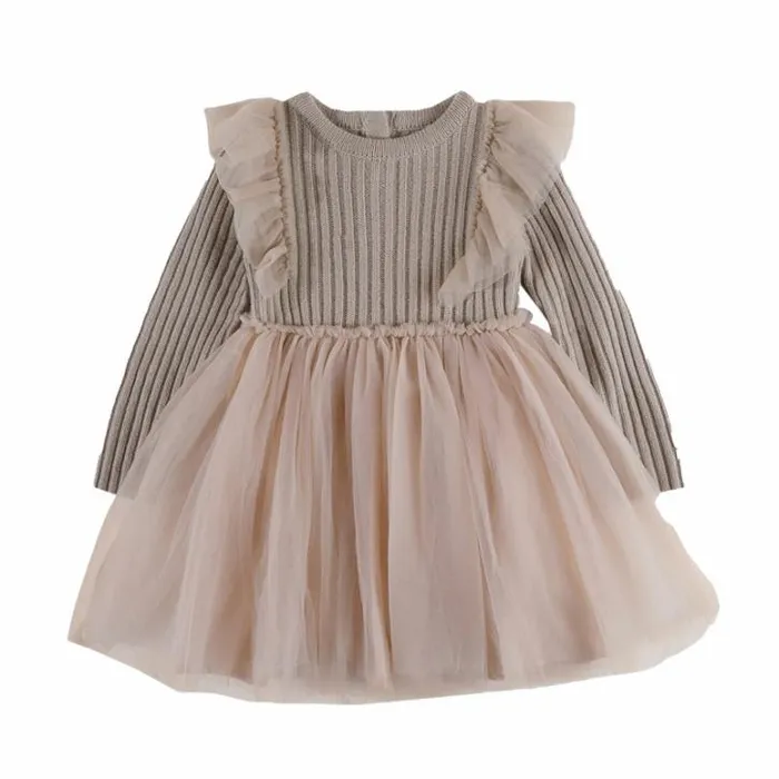 Donsje Amsterdam Dresses and Skirts Baby Bilie Dress Lavender Brown
