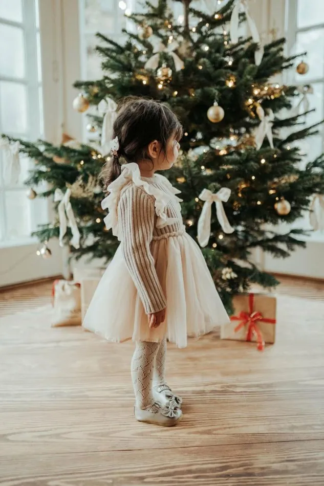 Donsje Amsterdam Dresses and Skirts Baby Bilie Dress Lavender Brown