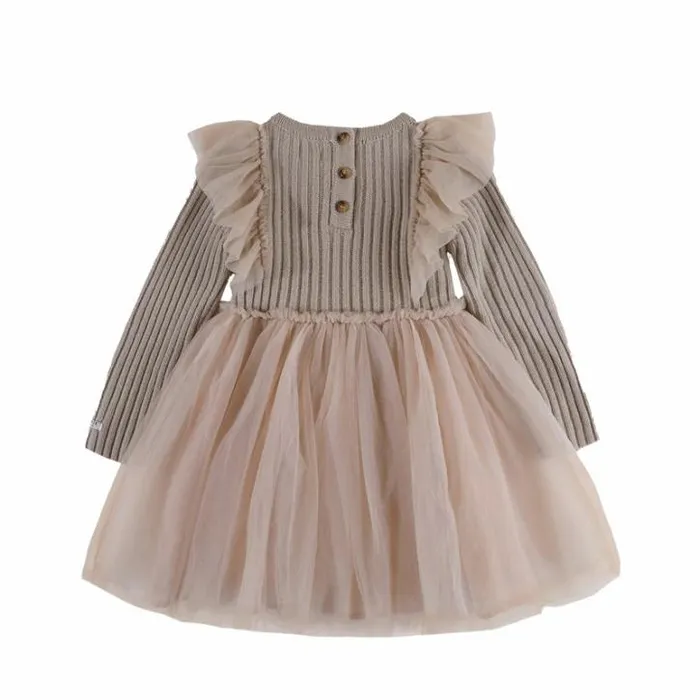 Donsje Amsterdam Dresses and Skirts Baby Bilie Dress Lavender Brown