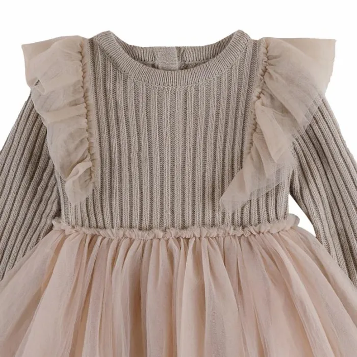 Donsje Amsterdam Dresses and Skirts Baby Bilie Dress Lavender Brown