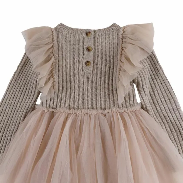 Donsje Amsterdam Dresses and Skirts Baby Bilie Dress Lavender Brown