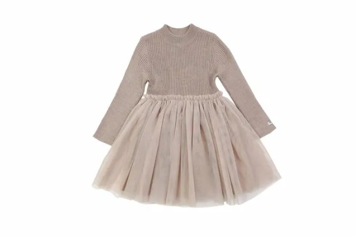 Donsje Amsterdam Dresses and Skirts Baby Lotus Dress Rose Grey