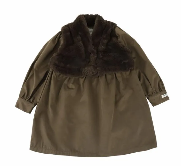 Donsje Amsterdam Dresses and Skirts Girls Benties Dress Forest Brown