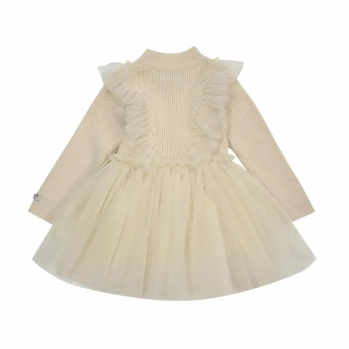 Donsje Amsterdam Dresses and Skirts Girls Flovos Dress Warm White