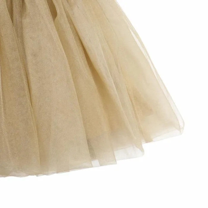 Donsje Amsterdam Dresses and Skirts Girls Pien Skirt Vintage Khaki Metallic