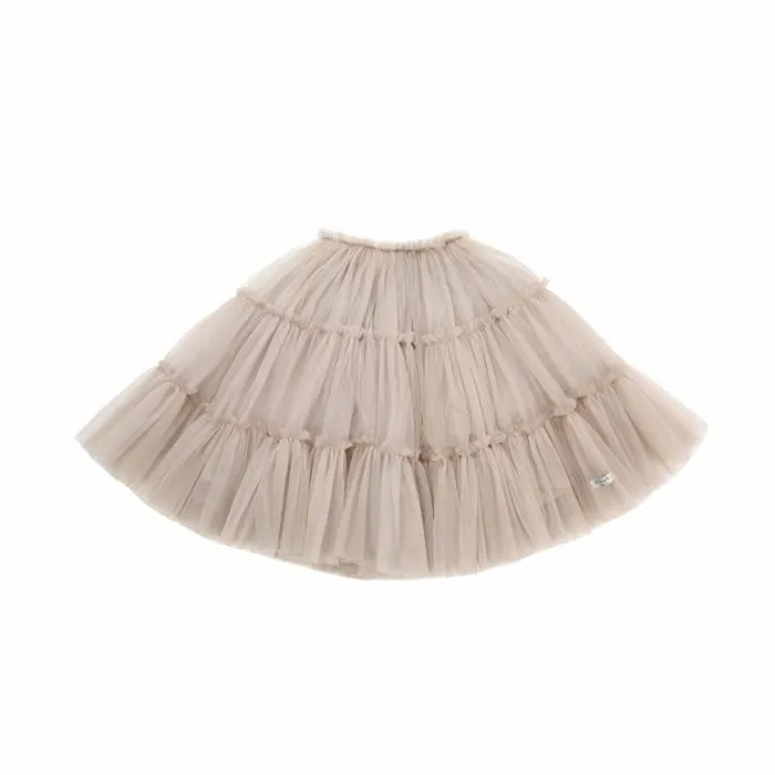 Donsje Amsterdam Dresses and Skirts Girls Tess Skirt Soft Grey Metallic