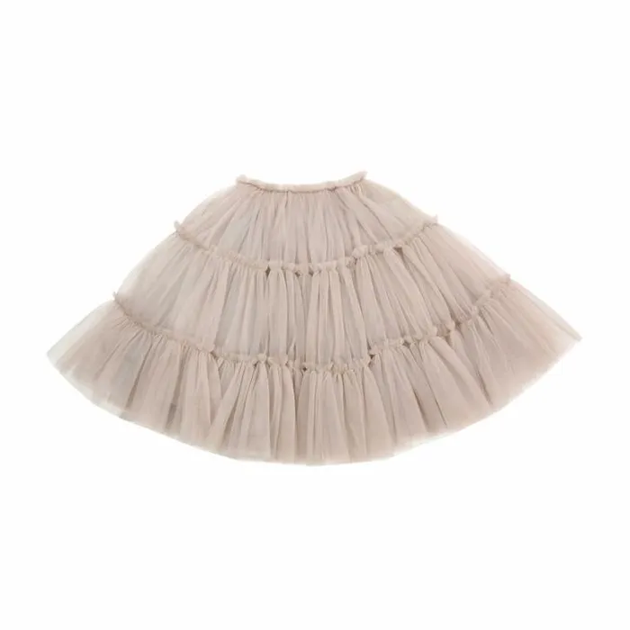 Donsje Amsterdam Dresses and Skirts Girls Tess Skirt Soft Grey Metallic