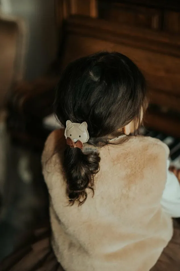 Donsje Amsterdam Hair Accessories Girls Ceesie Clip Powder Metallic Nubuck