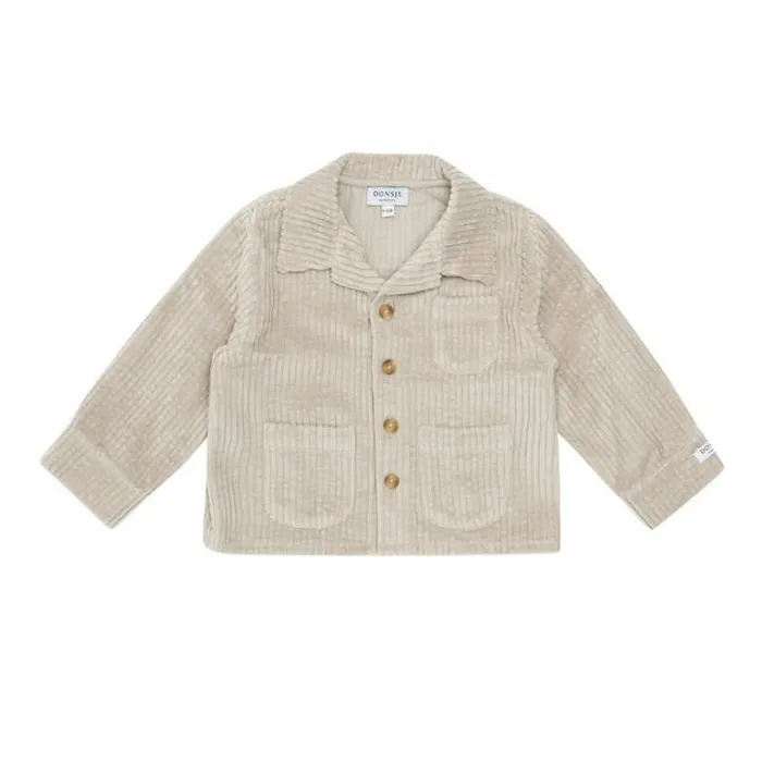 Donsje Amsterdam Jackets and Gilets Baby Auberger Overshirt Taupe