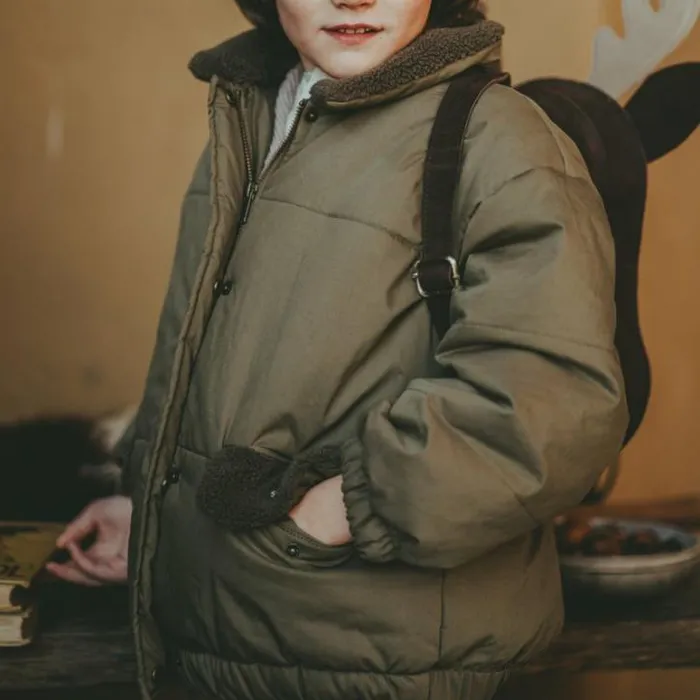 Donsje Amsterdam Jackets and Gilets Boys Wander Jacket Grey Olive