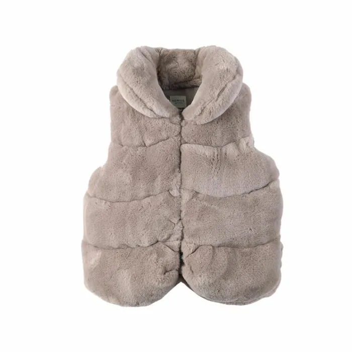 Donsje Amsterdam Jackets and Gilets Girls Jane Bodywarmer Cloudy Teddy