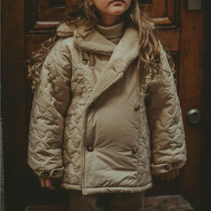 Donsje Amsterdam Jackets and Gilets Girls Luna Jacket Sand