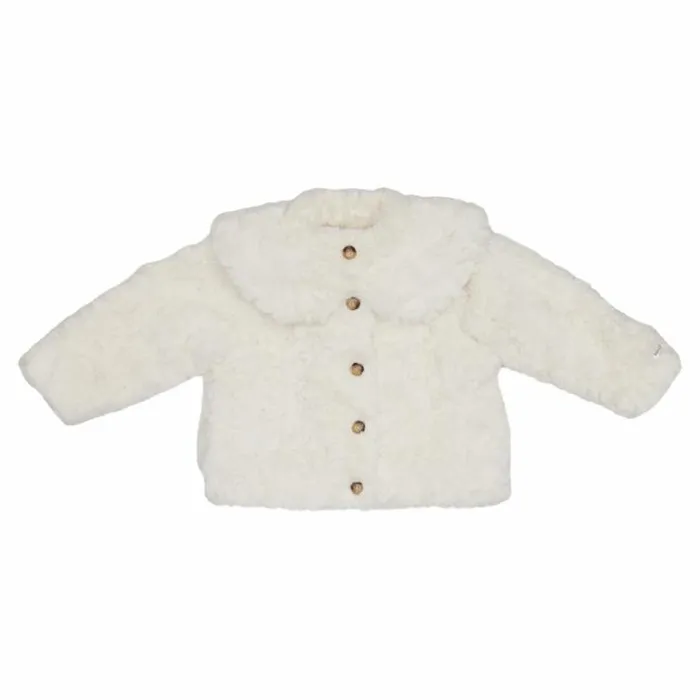 Donsje Amsterdam Jackets and Gilets Girls Marie Jacket Off White Teddy
