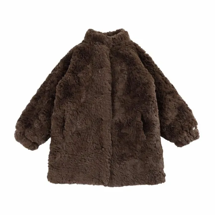 Donsje Amsterdam Jackets and Gilets Girls Mila Jacket Brown Teddy