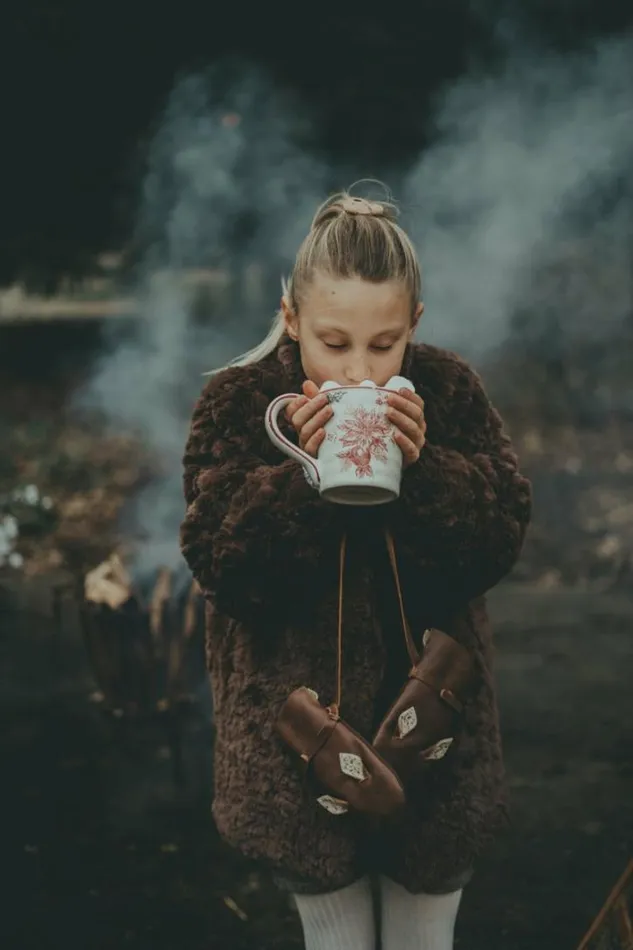 Donsje Amsterdam Jackets and Gilets Girls Mila Jacket Brown Teddy