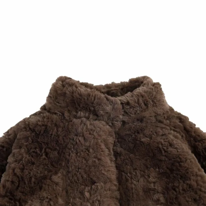 Donsje Amsterdam Jackets and Gilets Girls Mila Jacket Brown Teddy