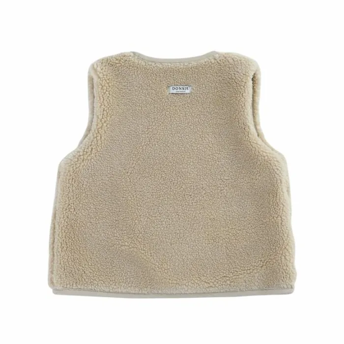 Donsje Amsterdam Jackets and Gilets Girls Monty Gilet Beige