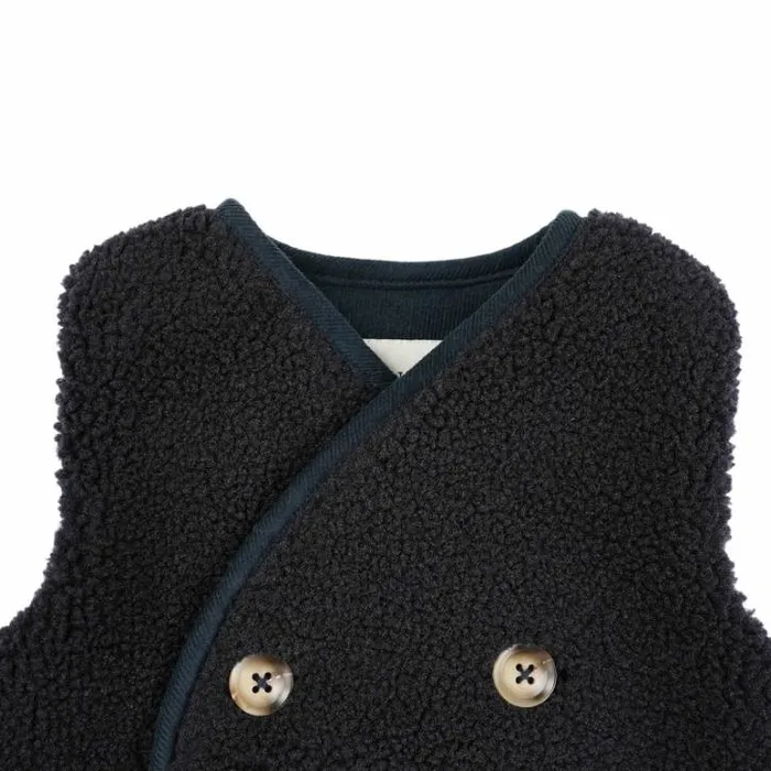Donsje Amsterdam Jackets and Gilets Girls Monty Gilet Dark Marine