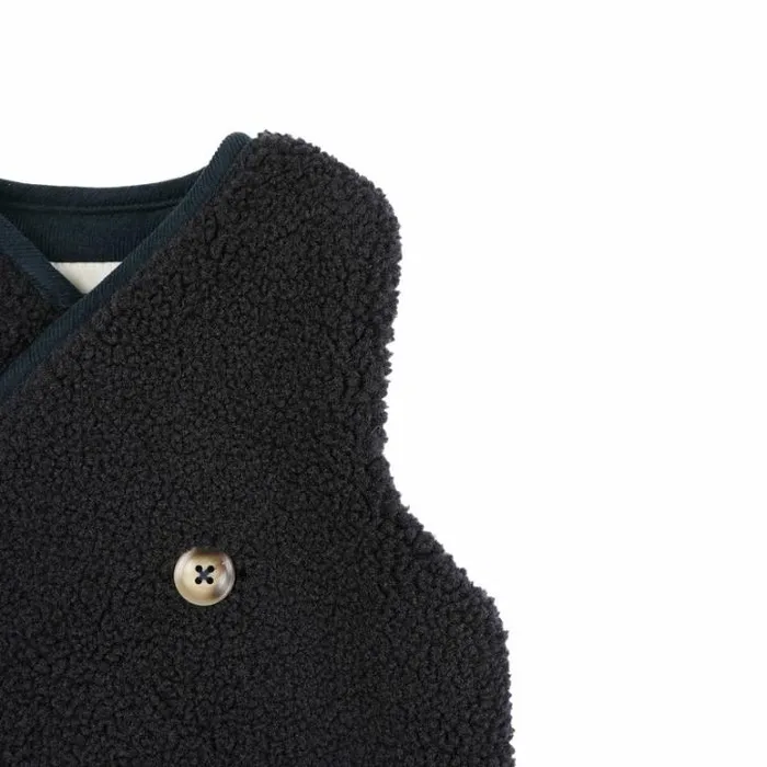 Donsje Amsterdam Jackets and Gilets Girls Monty Gilet Dark Marine