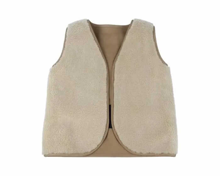 Donsje Amsterdam Jackets and Gilets Girls Noa Gilet Truffle Nubuck