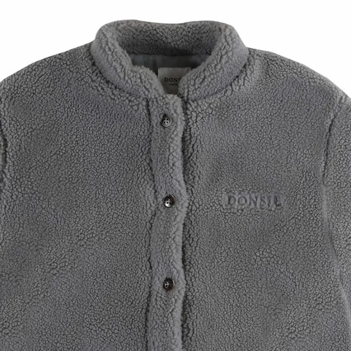 Donsje Amsterdam Jackets and Gilets Girls Thom Overshirt Lava Grey