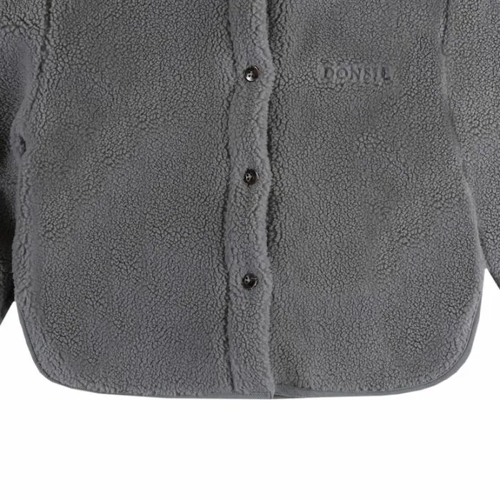 Donsje Amsterdam Jackets and Gilets Girls Thom Overshirt Lava Grey
