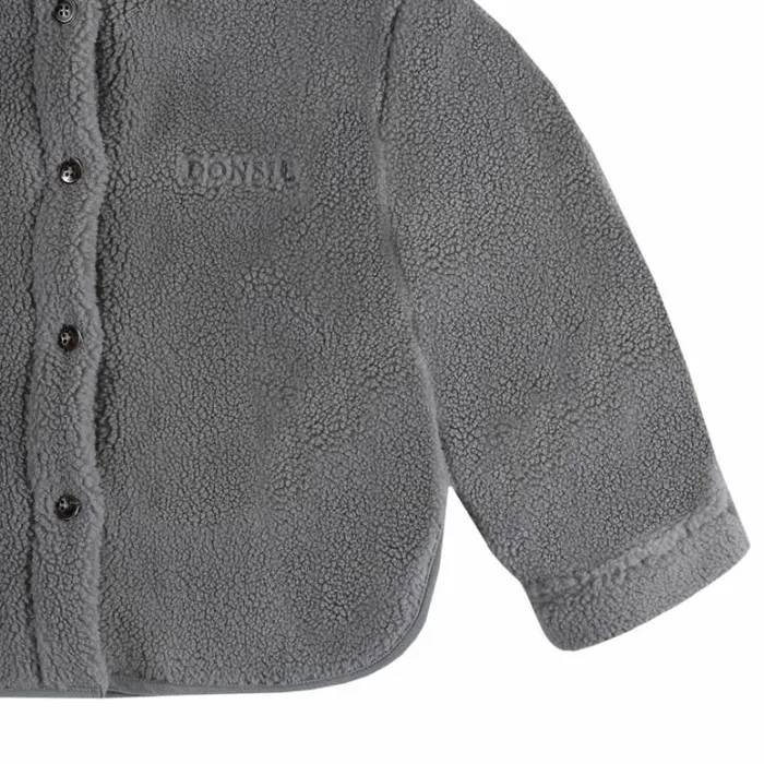 Donsje Amsterdam Jackets and Gilets Girls Thom Overshirt Lava Grey