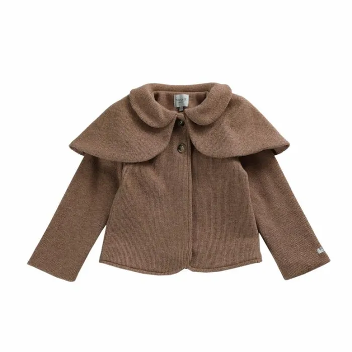 Donsje Amsterdam Jackets and Gilets Girls Titia Jacket Rose Brown