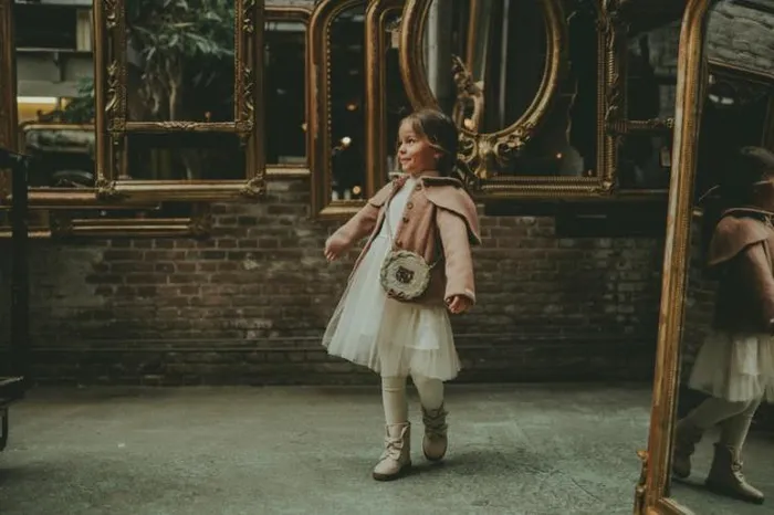 Donsje Amsterdam Jackets and Gilets Girls Titia Jacket Rose Brown