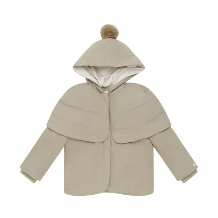 Donsje Amsterdam Jackets and Gilets Girls Woezy Jacket Green Beige