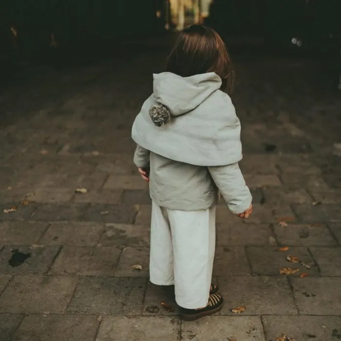 Donsje Amsterdam Jackets and Gilets Girls Woezy Jacket Green Beige